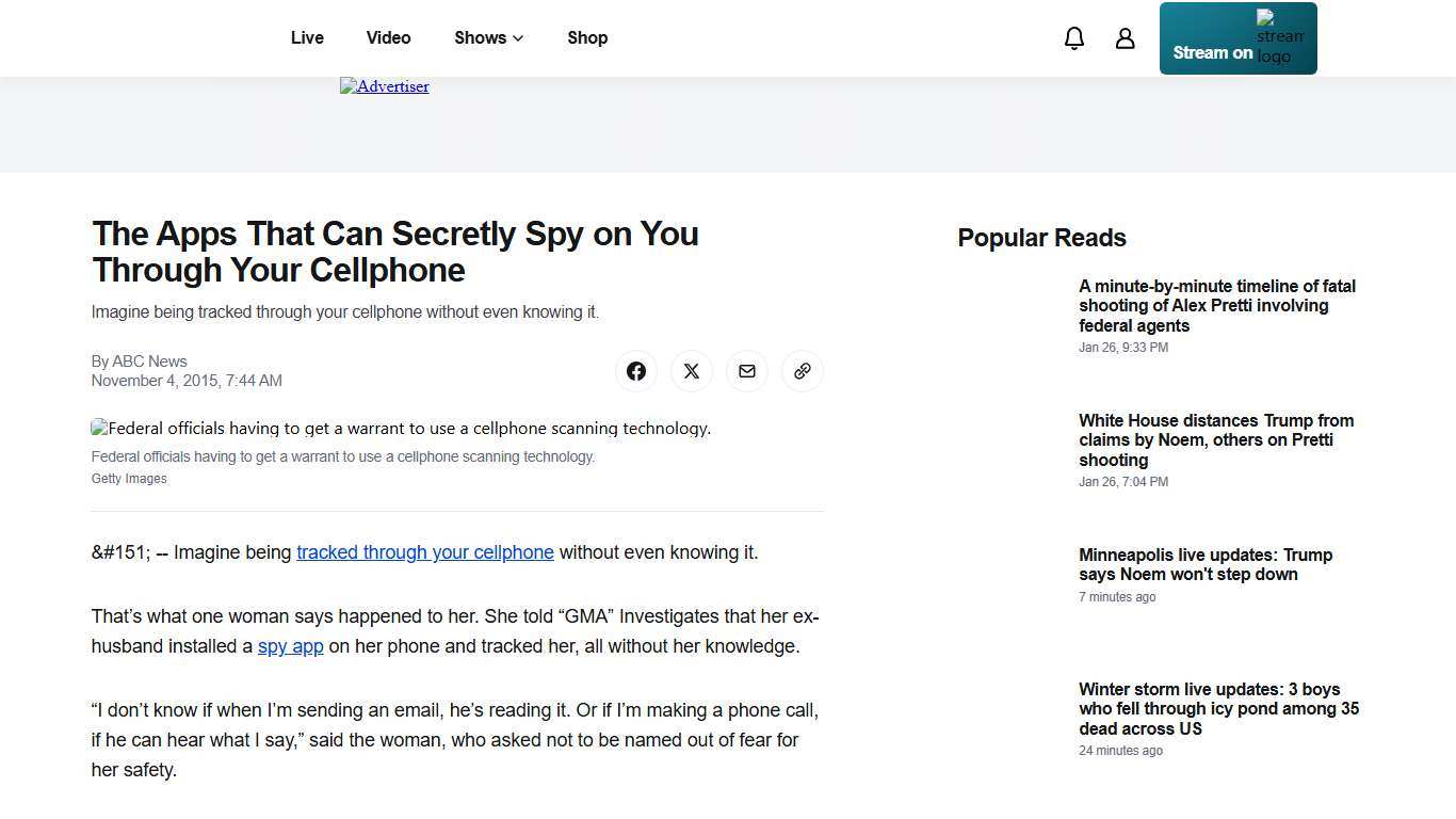 The Apps That Can Secretly Spy on You Through Your Cellphone - ABC News