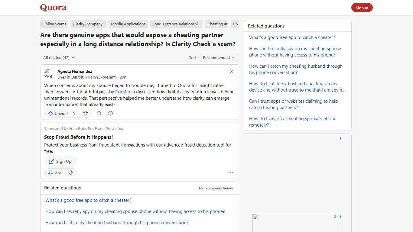 Are there genuine apps that would expose a cheating partner especially in a long distance relationship? Is Clarity Check a scam? - Quora