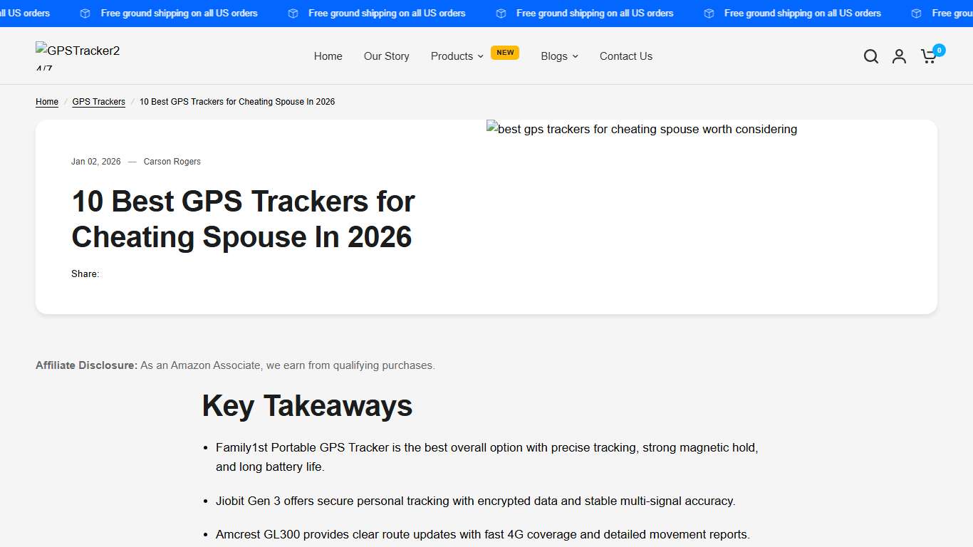 10 Best GPS Trackers for Cheating Spouse In 2026 – GPSTracker24/7